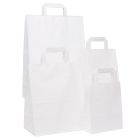 White Kraft SOS Takeaway Carrier Bags