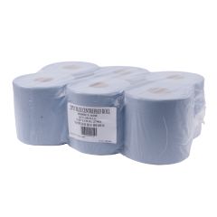 2 Ply Blue 180mm x 110m Centrefeed Rolls 