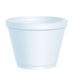 12oz EPS Dart Squat Container White 