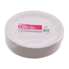 9" Paper Plate White Boxed 1000